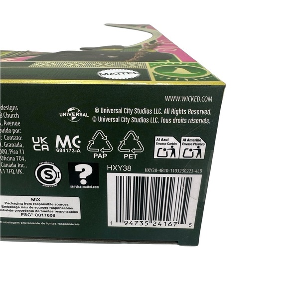 Wicked The Movie Mattel Deluxe Elphaba Doll collectible misprint URL - Picture 3 of 4